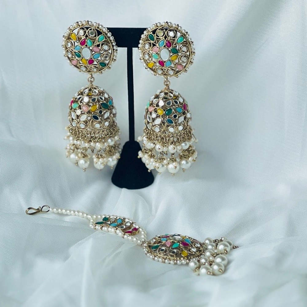 Elegant Multicolor Pearl Jewelry Set
